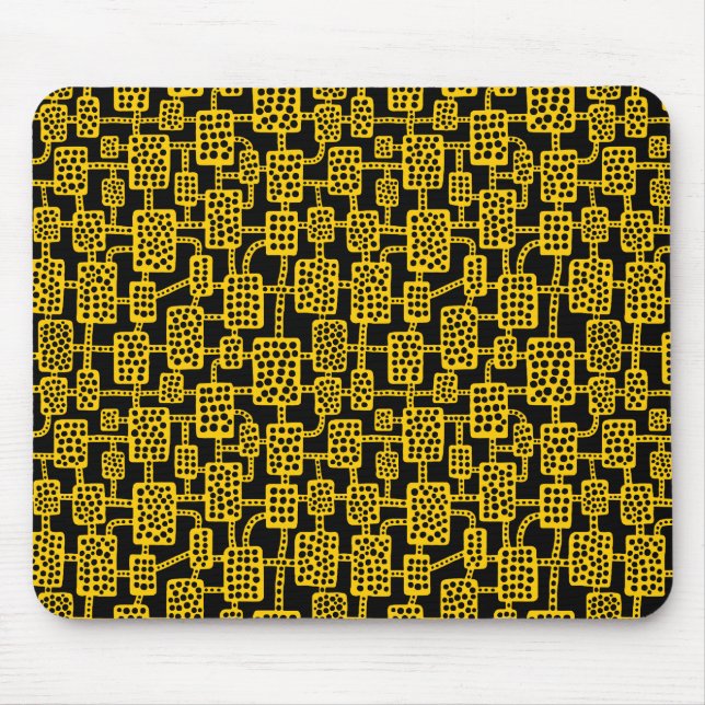 Mousepad Abstrato 041113 - Âmbar em preto (Frente)