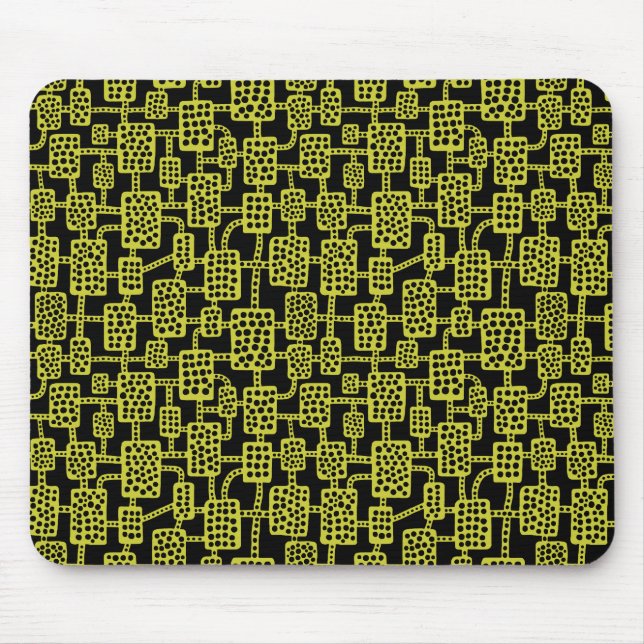 Mousepad Abstrato 041113 - Banana em preto (Frente)