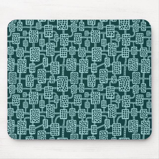 Mousepad Abstrato 041113 - Lt Blue Green on Dk Moss Green (Frente)