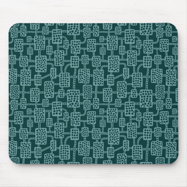 Mousepad Abstrato 041113 - Ocean Green on Dk Moss Green (Frente)