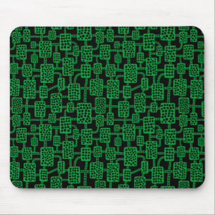 Mousepad Abstrato 041113 - Verde-grama em preto