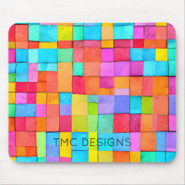 Mousepad Abstrato Art Colorida NAME Office Home School Dive