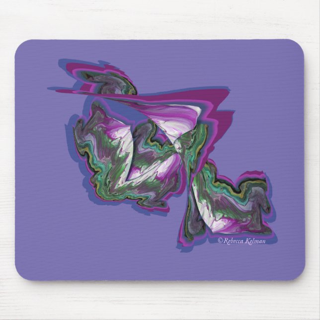 Mousepad Abstrato Art - Mídia mista (Frente)