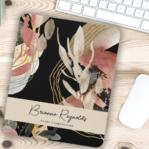 Mousepad Abstrato artístico de escolha do designer com nome