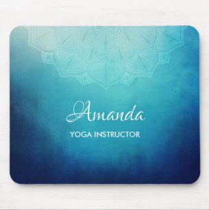 Mousepad Abstrato azul bonito da mandala