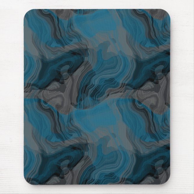 Mousepad Abstrato azul e Cinza (Frente)