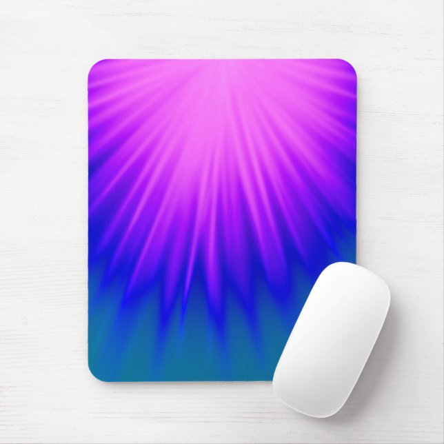 Mousepad Abstrato Azul e Rosa (Com mouse)