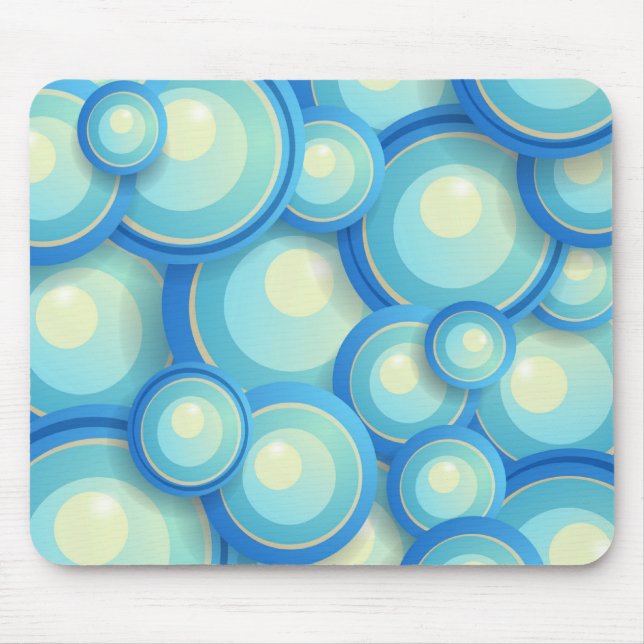Mousepad Abstrato azul em verde (Frente)