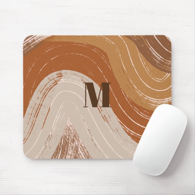 Mousepad Abstrato Boho Art, Terrenos (Com mouse)