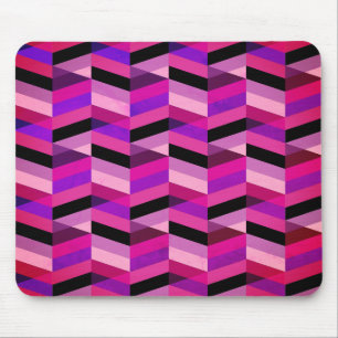 Mousepad Abstrato Chevron/Herringbone   Rúpias e Violetas