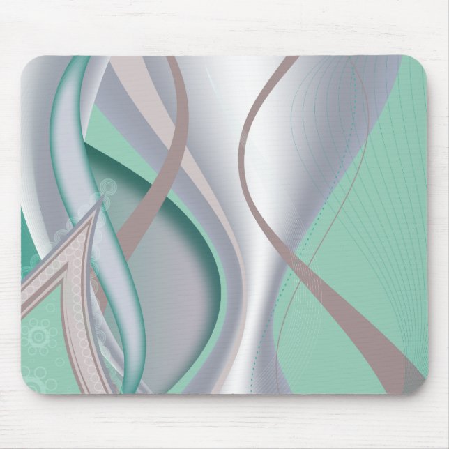 Mousepad Abstrato Chocolate Mint Tornado (Frente)