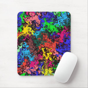 Mousepad Abstrato Colorida Twirly /
