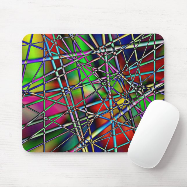 Mousepad Abstrato colorido (Com mouse)