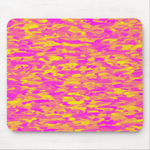 Mousepad Abstrato cor-de-rosa amarelo-amarelo