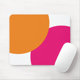 Mousepad Abstrato cor-de-rosa moderno e laranja