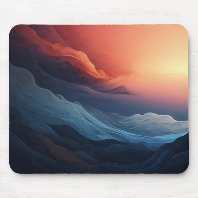 Mousepad Abstrato Cores Sunset (Frente)