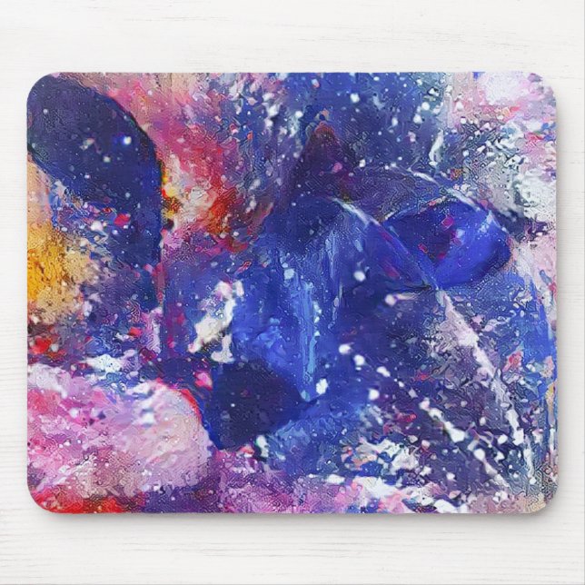 Mousepad Abstrato Cósmico Cat Dreamscape (Frente)