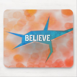 Mousepad Abstrato Crack no Orange Bokeh