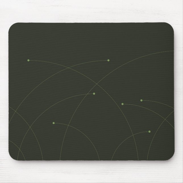 Mousepad Abstrato da natureza verde, simples, elegante e mo (Frente)