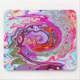 Mousepad Abstrato da parte traseira do Groovy, rosa quente