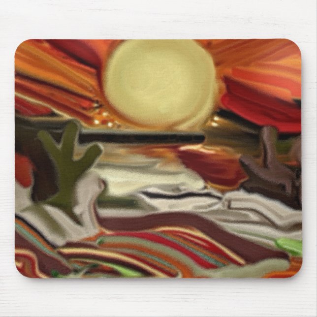 Mousepad Abstrato de Arte do Sudoeste do Céu (Frente)