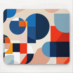 Mousepad Abstrato de Arte Geométrica do Meio século Escandi