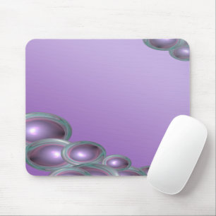 Mousepad Abstrato de bolha roxa com anel lacrimejo