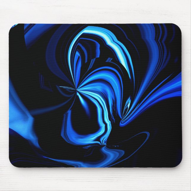 Mousepad Abstrato de Borboleta Azul (Frente)