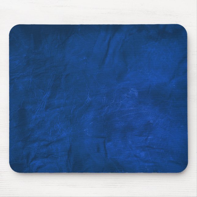 Mousepad abstrato de couro azul (Frente)