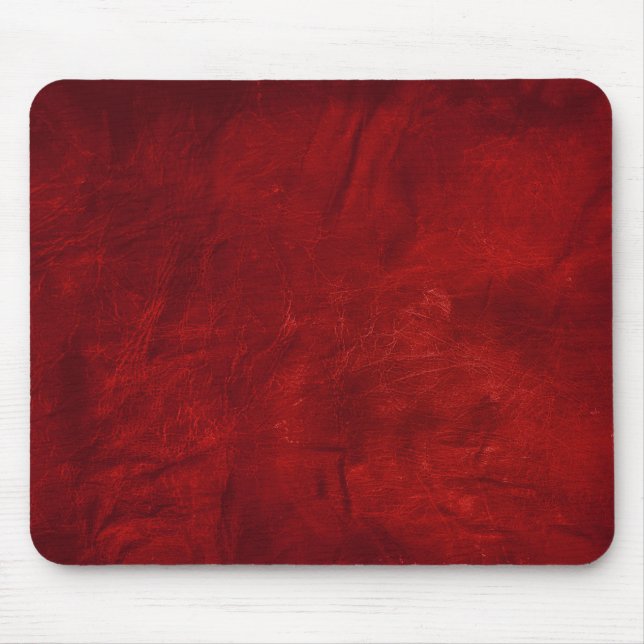 Mousepad abstrato de couro vermelho (Frente)