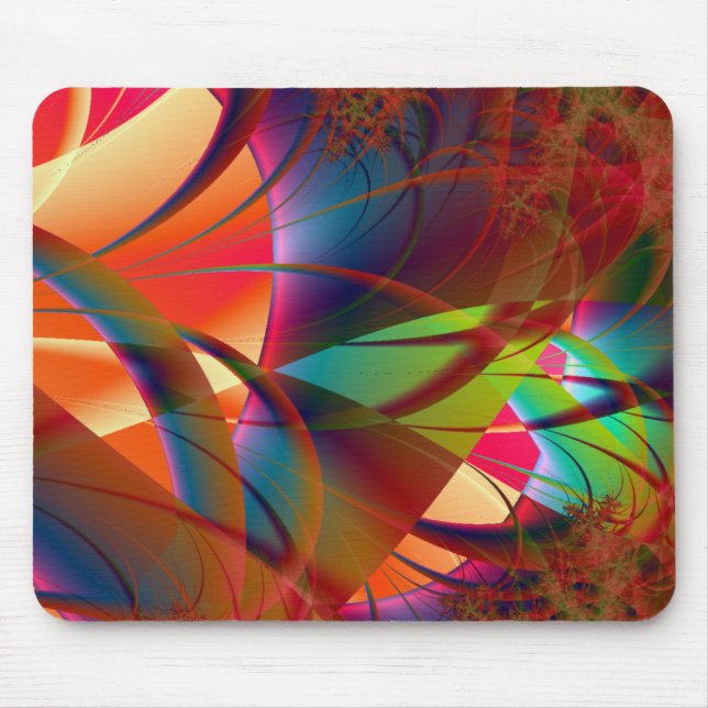 Mousepad Abstrato de fundo fractal (Frente)