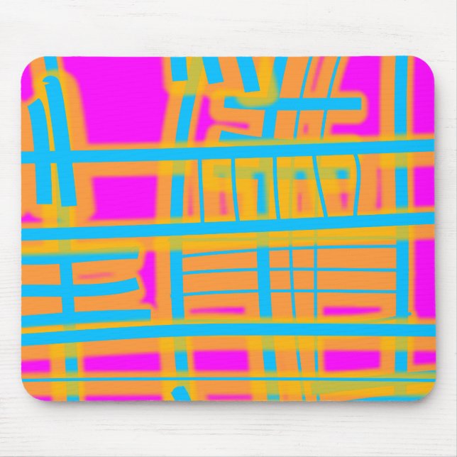 Mousepad abstrato de "Linhas de Comunicação" (Frente)