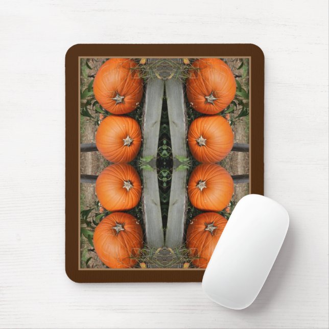 Mousepad Abstrato de Par Pumpkin de Campo de Queda (Com mouse)