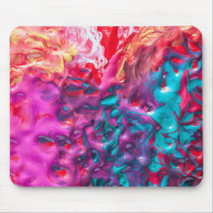 Mousepad Abstrato de pintura colorida