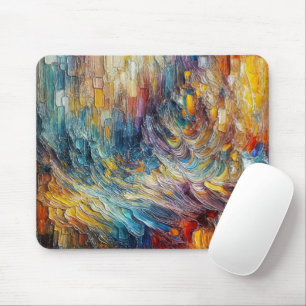 Mousepad Abstrato de pintura espessa de textura