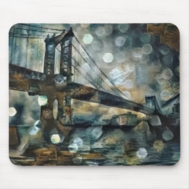 Mousepad Abstrato de ponte de Manhattan (Frente)