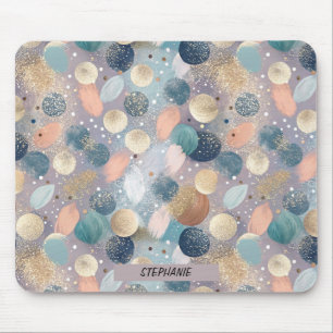Mousepad Abstrato de ponto brilhante Elegante e golpes