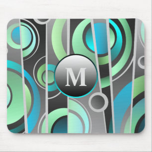 Mousepad Abstrato de Pop de arte legal geométrica com monog