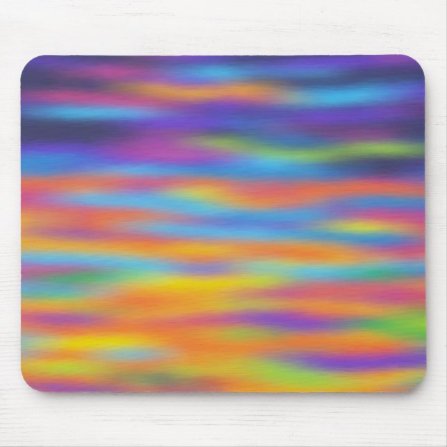 Mousepad Abstrato Desert Sunset Sky Trabalho de arte (Frente)