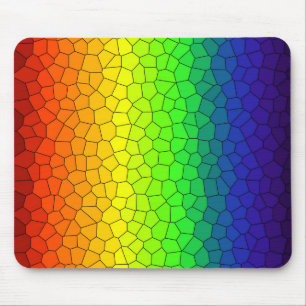 Mousepad Abstrato do Mosaico Design do arco-íris