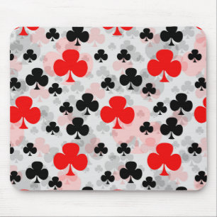 Mousepad Abstrato do Red Black Clover Club - Padrão Design