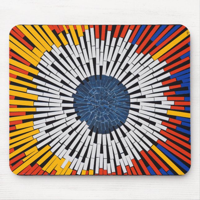 Mousepad Abstrato em fita—Starburst (Frente)