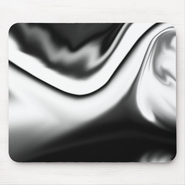 Mousepad Abstrato em preto e branco (Frente)