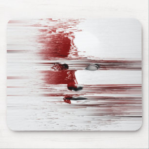 Mousepad Abstrato em vermelho