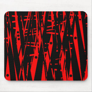Mousepad Abstrato em vermelho e preto