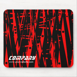 Mousepad Abstrato em vermelho e preto, empresa