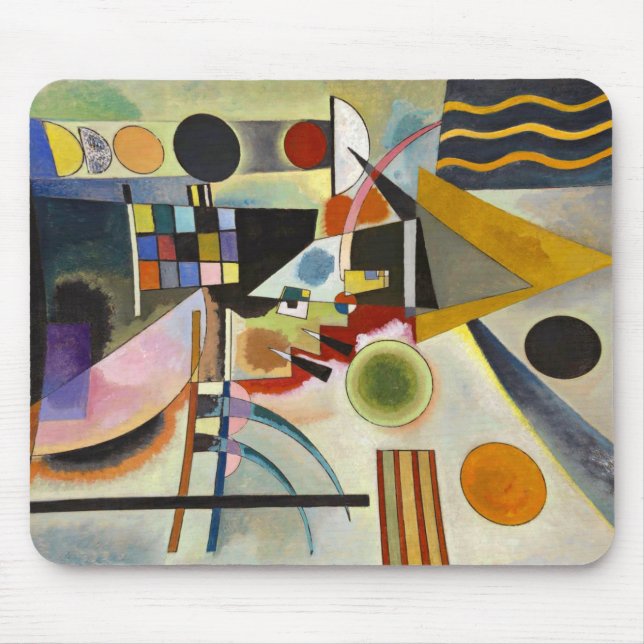 Mousepad Abstrato Expressionista de Kandinsky Trabalho de a (Frente)