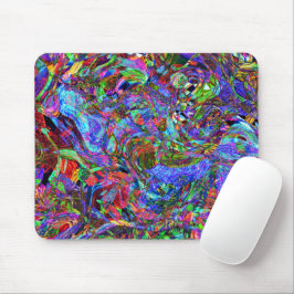 Mousepad Abstrato Exuberante de fluxo de cor