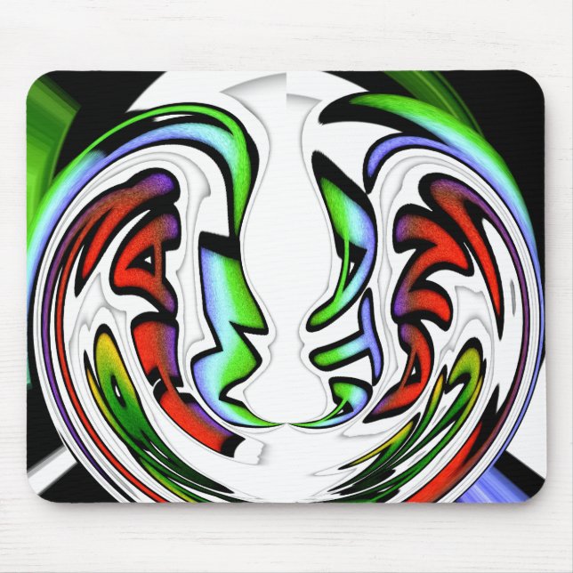 Mousepad Abstrato Face Hakuna Matata Art Impressão (Frente)