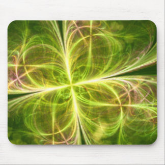 Mousepad Abstrato Fantasy Four deixa o verde amarelo